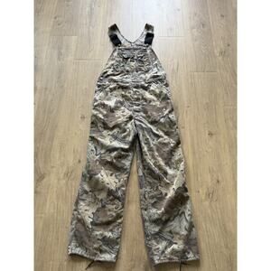 Vintage Liberty Bib Overalls 34x30 Brown Advantage Timber Camo Workwear Hunting